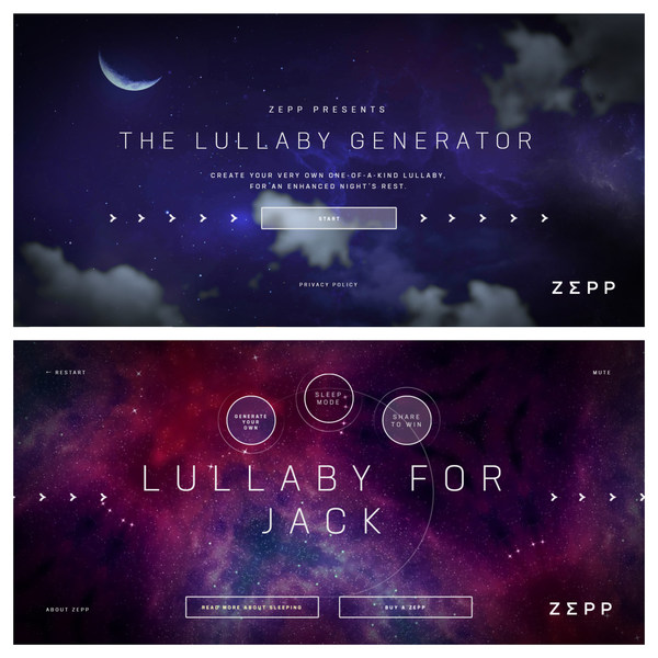 立刻創作自己的搖籃曲！  https://www.zepplullaby.com/