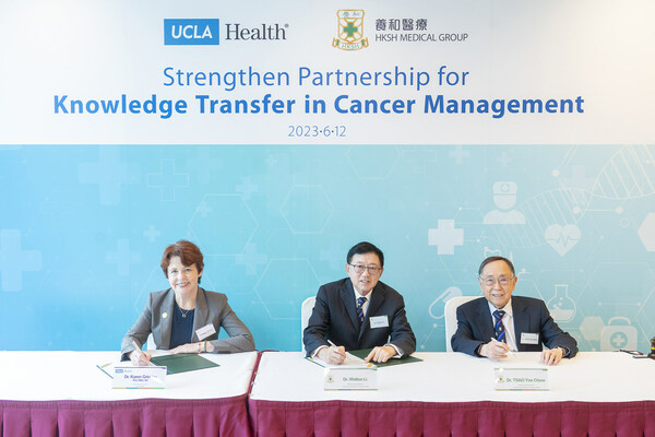養和醫療集團與加州大學洛杉磯分校醫療中心 (UCLA Health)簽署發展協議，以加強雙方在癌症管理知識轉移方面的合作夥伴關係。養和醫療集團行政總裁暨養和醫院院長李維達醫生(中)及養和醫療管理委員會主席曹延洲醫生(右)與UCLA Health 的首席護理行政官Karen Grimley (左) 簽署發展協議。